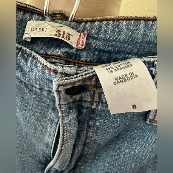 515 levi capris size 8 like new - Picture 2 of 4